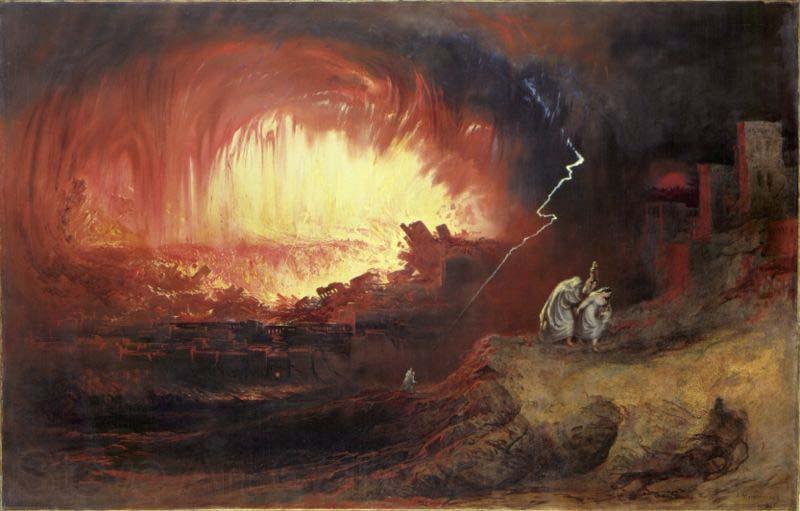 John Martin The Destruction of Sodom and Gomorrah, Spain oil painting art